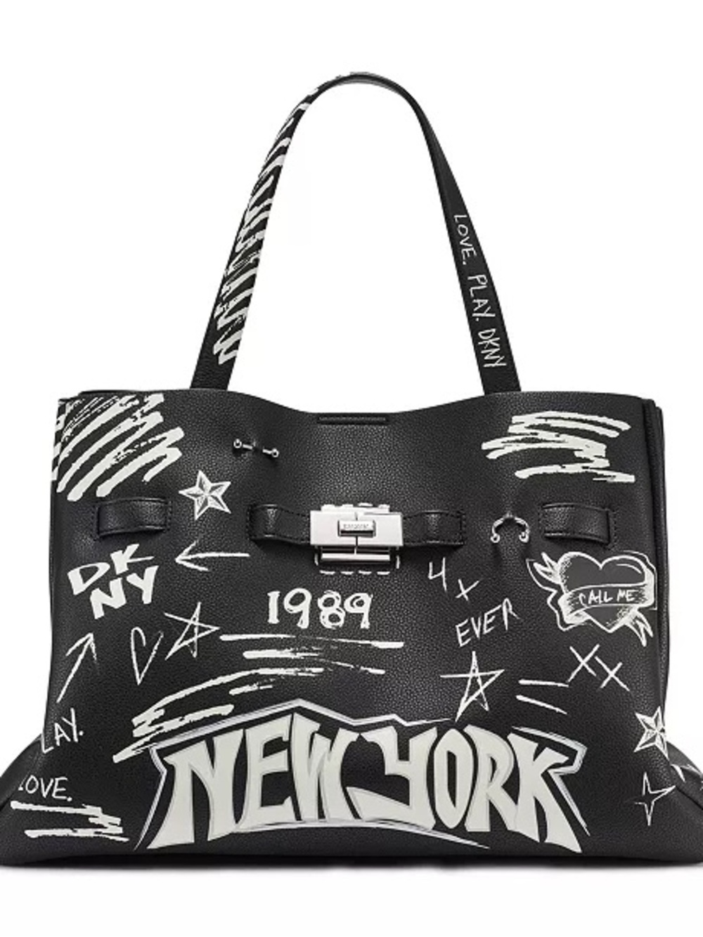 DKNY 🆕 BRYAR GRAFFITI SATCHEL NYC